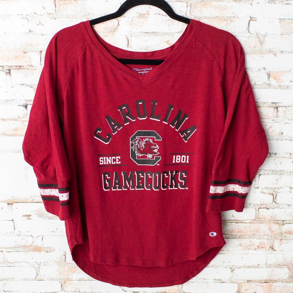 Champion South Carolina Gamecocks Women’s Small Red 3/4 Sleeve Football Shirt